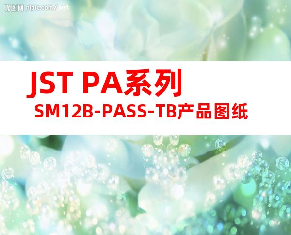 JST PA系列 SM12B-PASS-TB产品图纸